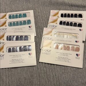 Color Street Glitter and Solid Nail Strips Collection